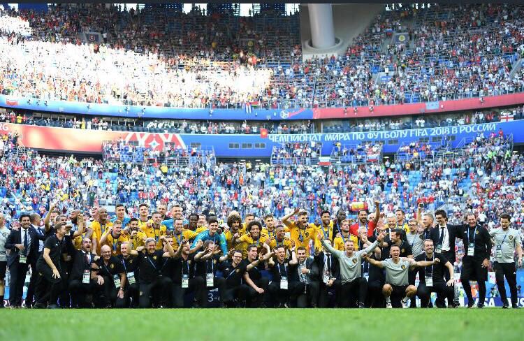 3rd place @fifaworldcup Finals @BelRedDevils !! Big thank you to the team, all the staff who work with us every day and all the fans who have supported us through the tournament. #redtogether🇧🇪
