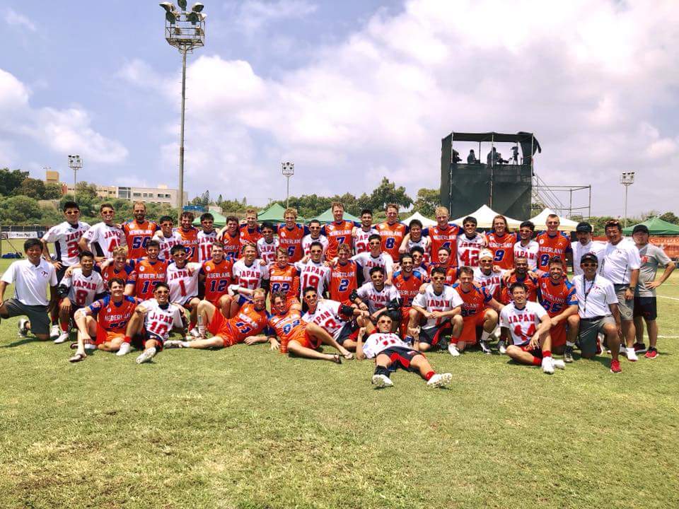Although we took an 18-3 loss vs Japan, there was still a need for a group picture with our Japanese friends