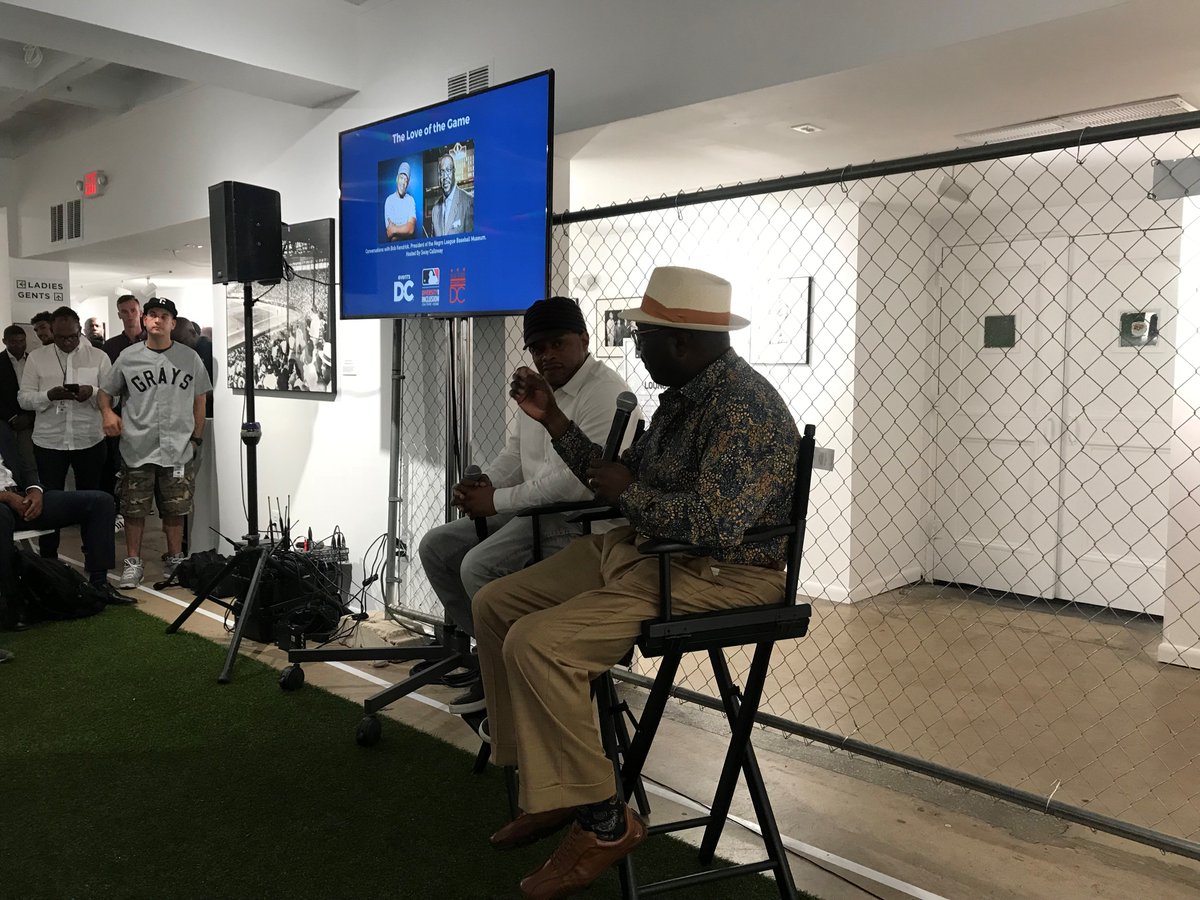MLBDiversity's tweet photo. Our first panel, The Love of the Game featuring Sway Calloway, host at Sirius XM and Bob Kendrick, President of the Negro Leagues Museum. https://t.co/30ZaC02kal