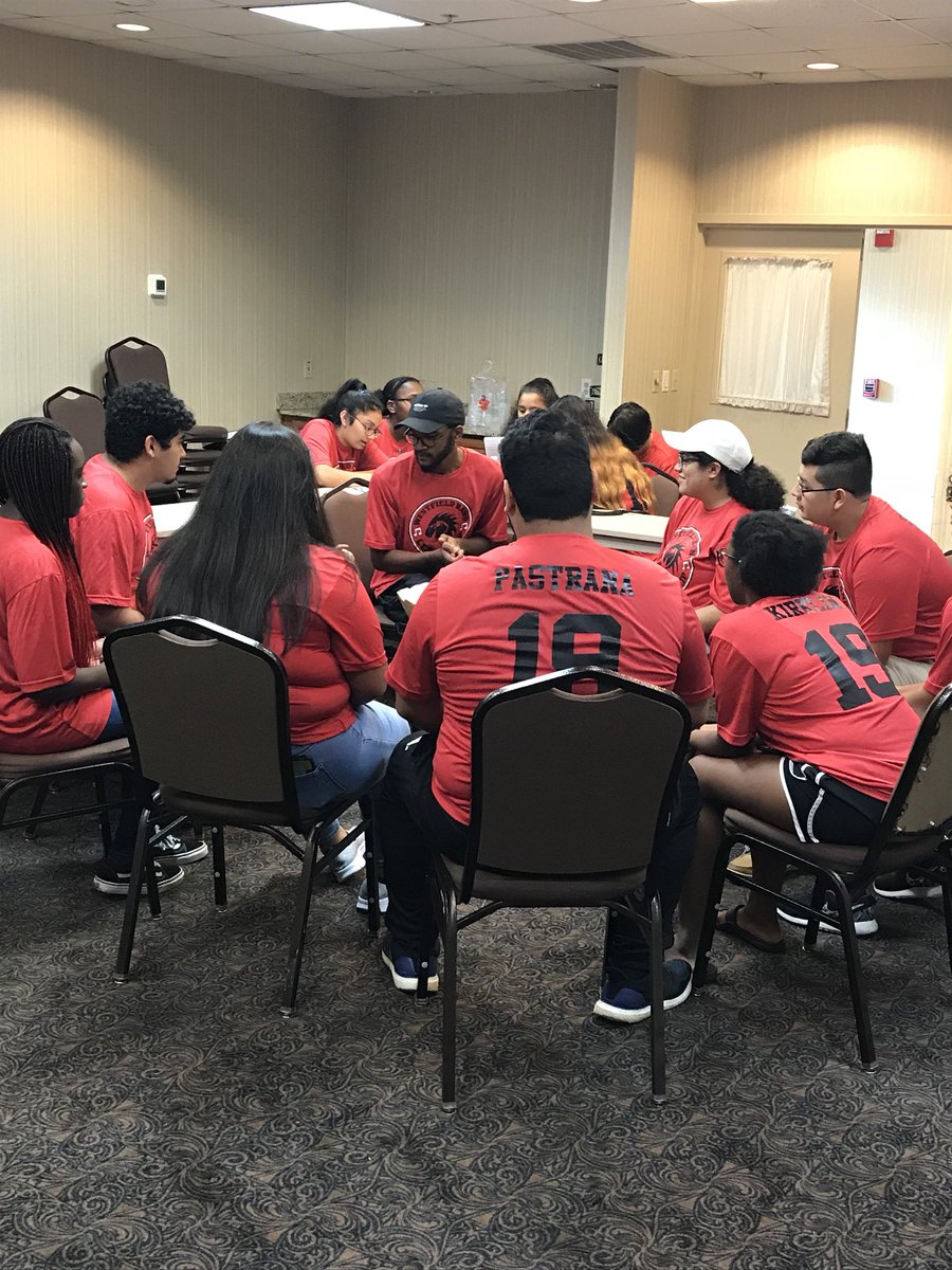 TEOS_Westfield's tweet photo. Positive and productive  retreat with the 18-19 Big Red Band Leadership. #bringmestate #onebandonefamily #sisdpva @whs_bigredband @westfieldguard https://t.co/tzPRzI1f8h