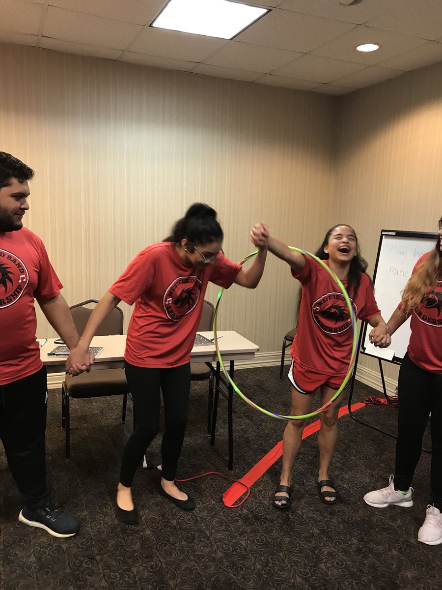 TEOS_Westfield's tweet photo. Positive and productive  retreat with the 18-19 Big Red Band Leadership. #bringmestate #onebandonefamily #sisdpva @whs_bigredband @westfieldguard https://t.co/tzPRzI1f8h