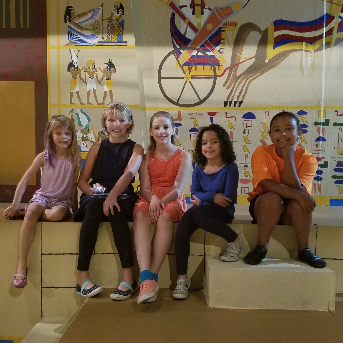 CPTheatre's tweet photo. Some of our kids cast on set hanging out before the show! #CPTJoseph #CPTheatre #CPT95 #BloNo #GoGoGoJoseph #GoGoGoBloNo #KidsChoir https://t.co/Mte1NnOznJ