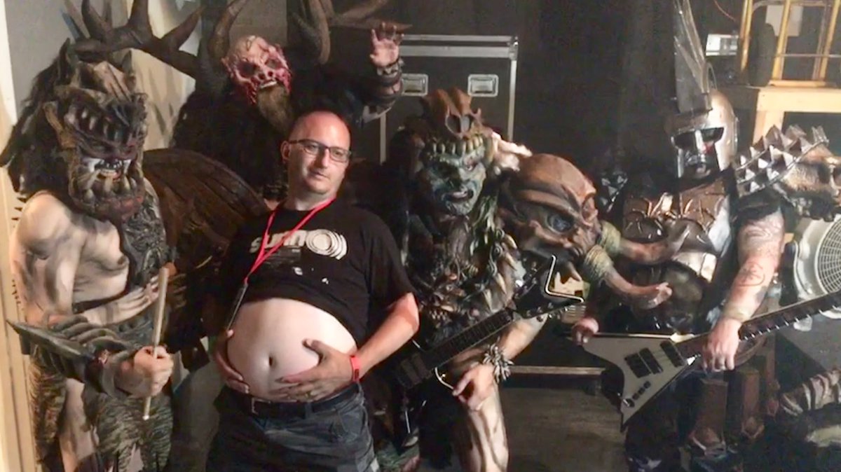 gwar's tweet photo. Bohab Joseph Noggle got to kick us with us last night as one of the GWAR VIPs. There are still a few VIP spots for the upcoming stops. Go to https://t.co/GgRnTzaTNZ to get your VIP &amp; regular tickets. What are you waiting for? #GWAR #GWARvip #TheBloodOfGodsTour #bohab https://t.co/Lon5wumJCk