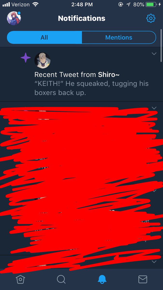 “The things I get notified about.”