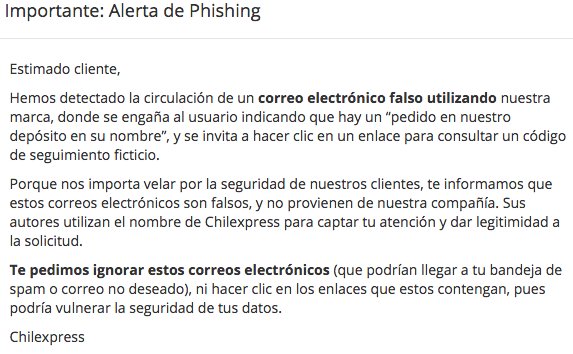 ChileCheck's tweet image. #AlertaChileCheck Cuidado si recibes un correo con el asunto "pedido  en nuestro depósito en su nombre" dirigido supuestamente desde @Chilexpress Desde la empresa informan que es un correo falso y recomiendan no ingresar al enlace que contiene el mail.