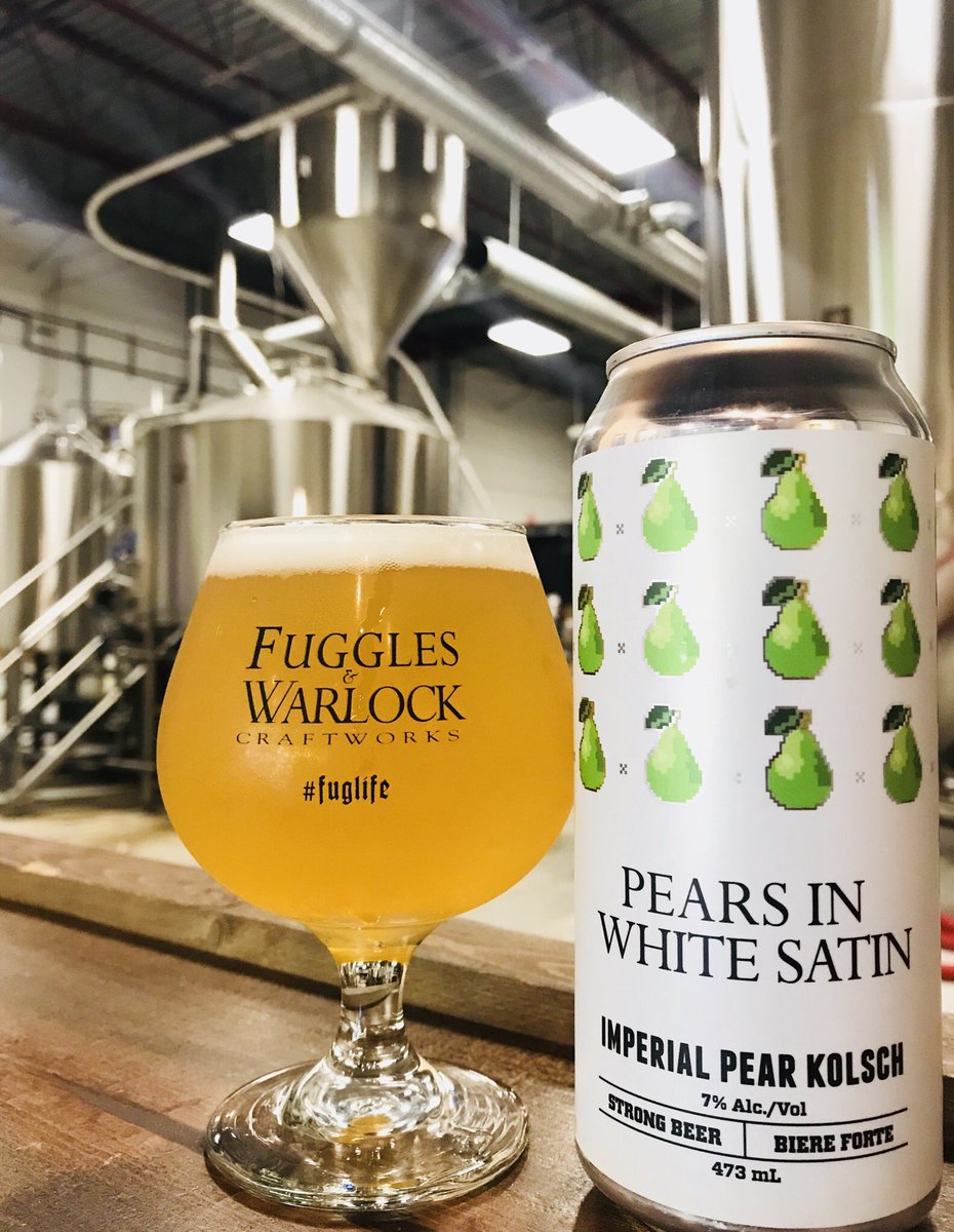 fugglesbeer's tweet photo. It’s finally here!! Pears in White Satin Imperial Pear Kolsch 🍺🍐 One of our most popular #collabbeer brews ~ hope you can make it down to try some before it’s all gone!
Thanks @MoodyAles for sharing this gem with us 💎
#fuglife #weirdbutgoodweird #perfectpatiobeer https://t.co/bWfPMuUAKW