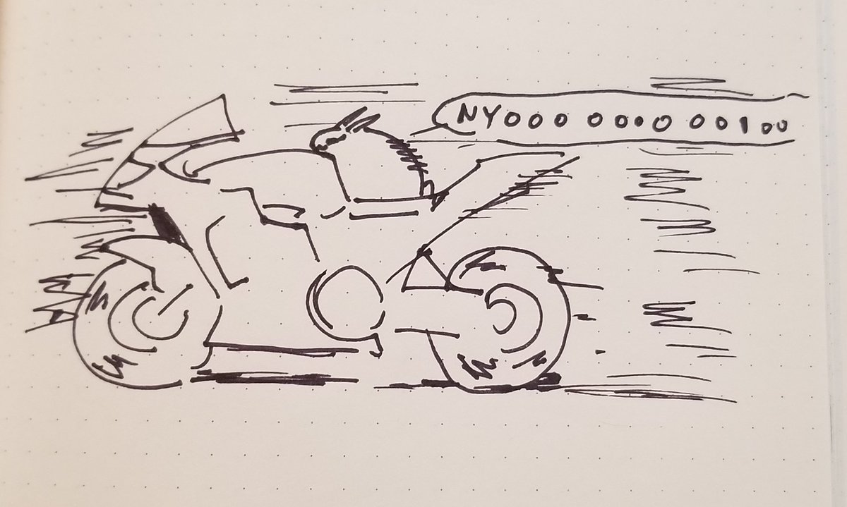 Someone on instagram asked what motorbikes the buns would ride: Furiosa has zero fear and just wants to go fast holy moly so she'd have a supercharged crotch rocket. Rocky is a soft gentle boi,  so I guess either a scooter or a Honda Motocompo 