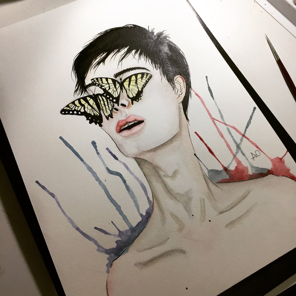 fitografico's tweet photo. #TheDialyDoodling #art #watercolor https://t.co/VbEdC86PgK