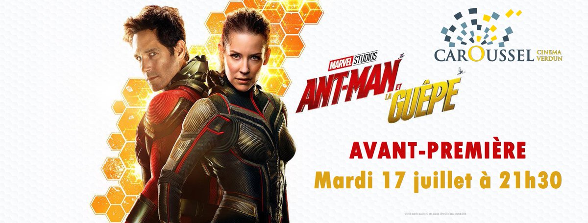 Qui a hâte ?
Avant-première au cinéma Caroussel mardi soir ! ;-)
#AntManAndTheWasp  #AntManetlaGuepe #Cinema #avantpremiere