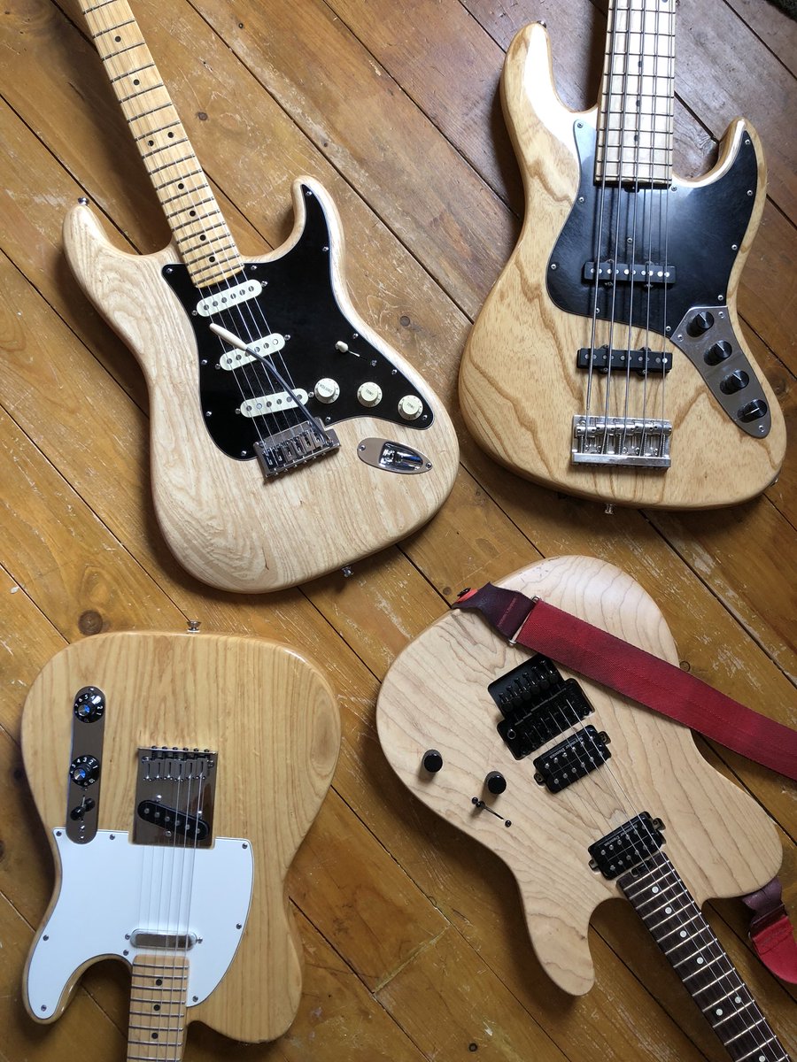 KempAcoustics's tweet photo. Family tree #Ash #Fender #Charvel #playsadowsky #telecaster #stratocaster #guitar #bass https://t.co/R1fZn2ESOA