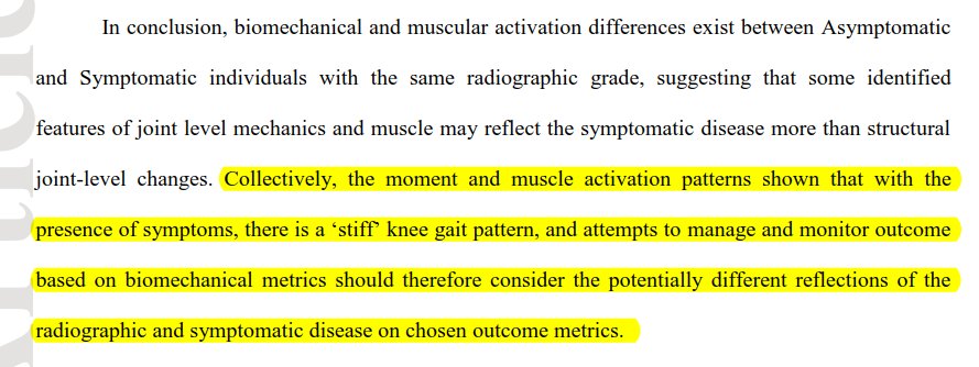 PhysioMeScience's tweet photo. Asymptomatic and symptomatic individuals with the same radiographic  evidence of knee osteoarthritis walk with different knee moments and muscle activity.

https://t.co/R5n8eH2KKB https://t.co/v8JzpL4zP1