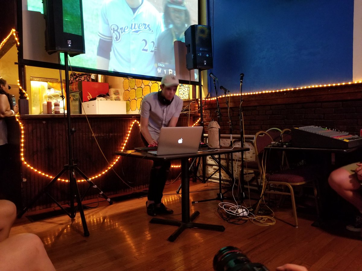 nessasong's tweet photo. So stoked to see my good friend @astrarobotica play his first live set today during the #DMFPGH2018 ๐ https://t.co/BiMDwmWSD3