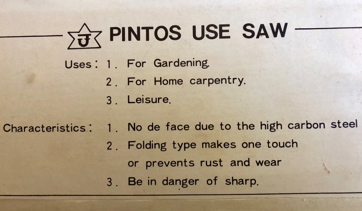 GeraldineSim1's tweet photo. What is leisure use of a pruning saw?!😳#danger #saw #Sawthemovie #cuttingstuff #tools #diy #gardening #trees #trimming https://t.co/rhuVmifRYX