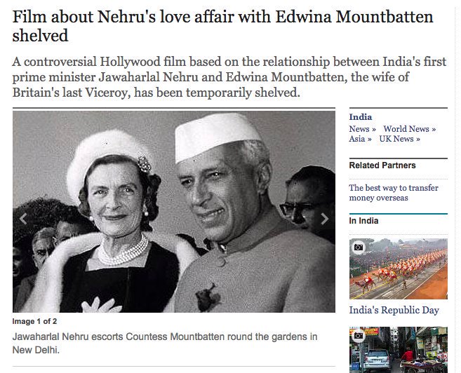 19.  @INCIndia DEMANDED intimate scenes between Nehru & Edwina to be CUT; film got shelved.  @RahulGandhi stayed SILENT. (via  @nanditathhakur)  http://www.telegraph.co.uk/news/worldnews/asia/india/6392593/Film-about-Nehrus-love-affair-with-Edwina-Mountbatten-shelved.html