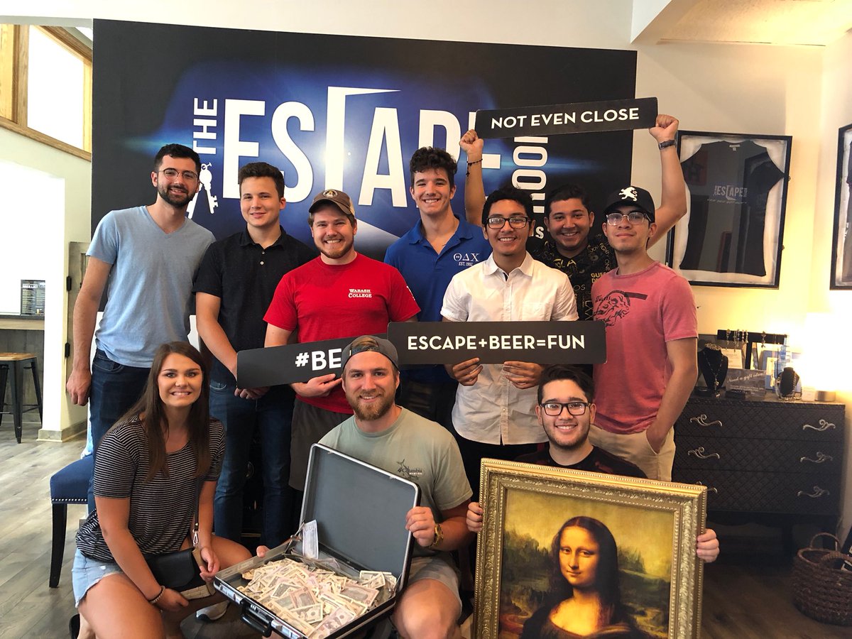 What a great way to spend a Saturday! Theta Delta Chi brothers + incoming Wabash freshmen + escape rooms = memories! #TDX
