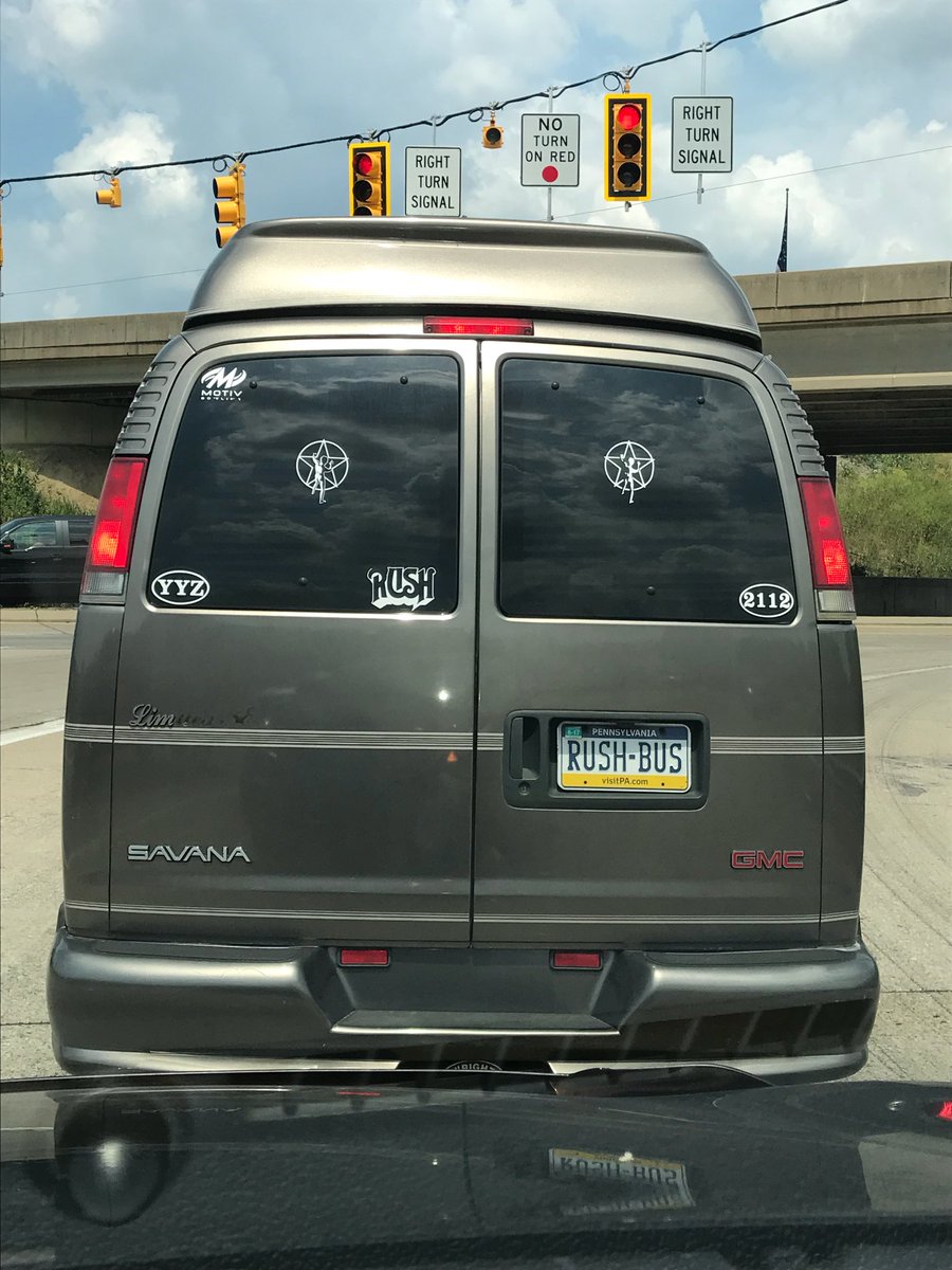 BobMcPgh's tweet photo. I thought ⁦@rushtheband⁩ was done touring?  Tour bus a bit smaller #PITTSBURGH #WorkingVan https://t.co/NjoXmS0xF1