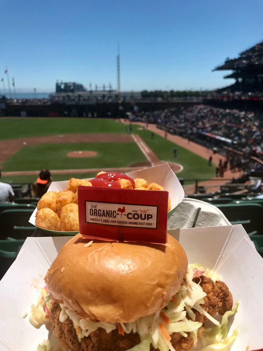 We’re ready for tonight’s game as the #BattleOfTheBay continues at @ATTPark! Come by one of our two spots at the park for #CertifiedOrganic eats and drinks! Let’s go <a href="/SFGiants/">SFGiants</a>! See you at the game! #OrganicallyCocky #LetsGoGiants #WeAreSF #WeAreGiants #OrangeAndBlack #SplashHits
