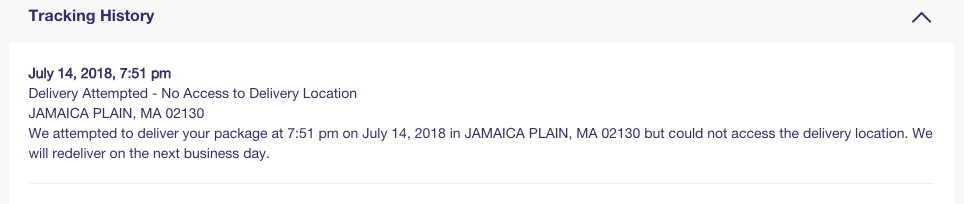miishke's tweet photo. @USPS @USPS where is my notice of attempted delivery? Nothing on the door or in the mail box. Your lazy ass employee made no effort at all to deliver and blatantly lied about no access. https://t.co/rP9LEzKQY8