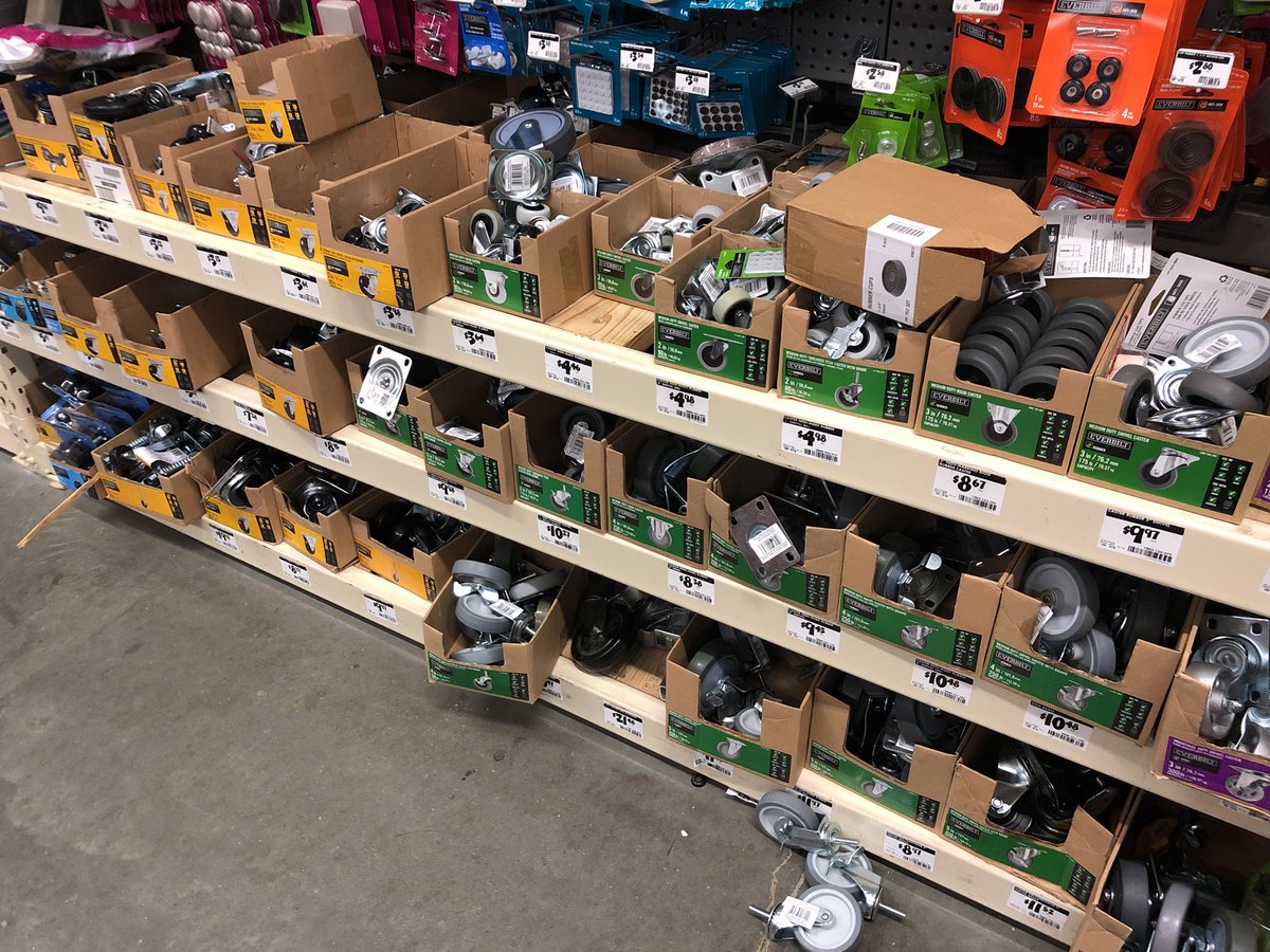 Wow <a href="/HomeDepot/">The Home Depot</a> almost 100% of the casters in the Oakland location are in the wrong box. Can only find 3 of every kind too.