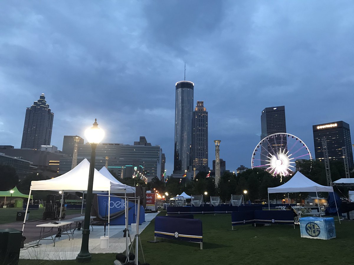 JacquesDoucet's tweet photo. We've arrived in Atlanta for @SEC Football Media Days. We're awaiting the arrival of @lefteyedaquano @_JJLassiter_ + @TheMadAdams #LSU @WAFB https://t.co/tCq6cmJbLW
