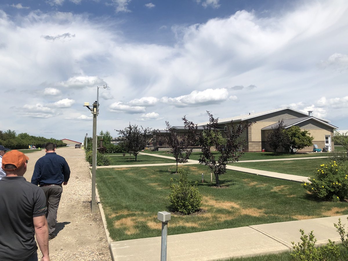 OwenLangley19's tweet photo. Rainbow Hudderite Colony in Olds, Alberta. Priveledged to be able to walk around their living quarters and gain insight into the remarkable way of life they have #talinorstudytour @SyngentaANZ https://t.co/OAJo3y3fLE