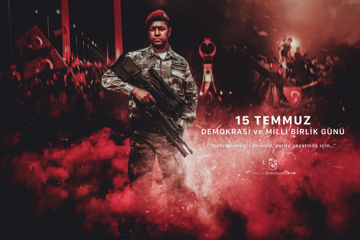 🇹🇷🇹🇷🇹🇷 Vatanımızın birlik ve beraberliği için gözünü kırpmadan canını feda eden demokrasi şehitlerimizi rahmet ve minnetle anıyoruz. #15Temmuz #Unutmayacağız