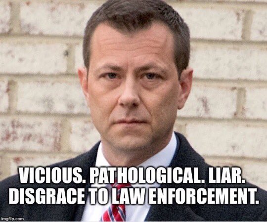 RoseDru63's tweet photo. #FireStrzok #JailStrzok #SmugCrookedStrzok #FireMueller #JailMueller #DoAwayWithFBI #StopFBI #FBINotLawful #FBICrimnal #CriminalFBI #CrookedFBI #FBICrooked #FAKENews #FakeFBI #UnlawfulFBI #FBIThinksTheyRGod #EliteFBI #AboveTgeLawFBI #JailRosenstein #BoycottFBI #BanFBI https://t.co/kqHdznayaz
