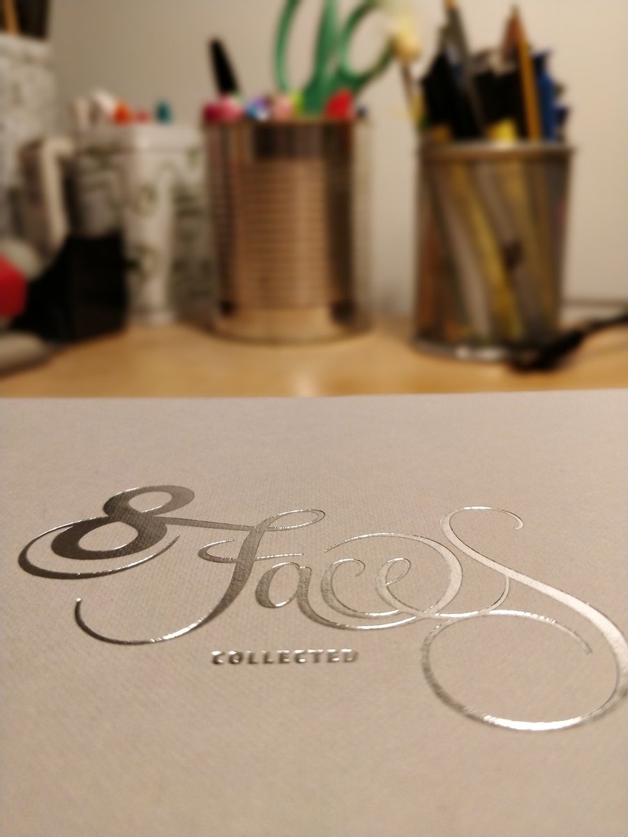 itstimformation's tweet photo. It's finally arrived, hooray! So far it looks pretty sweet. Great outcome, thanks to @elliotjaystocks! The battle of the binders was totally worth it! #8FacesCollected #8Faces #typography https://t.co/EGO05O88UA