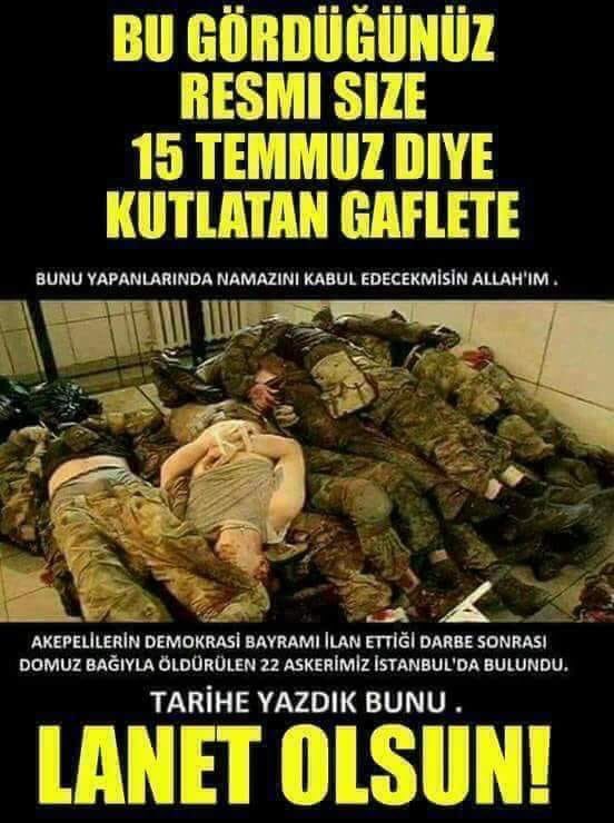 starhope34's tweet photo. #Unutmayacağız
TSK'ya vatan görevi için giden Erlere tatbikat var araçlara binin emri verilir Erler araçlara biner ve Akpli tinerciler tarafından katledilirler ki teslim olup abi haberimiz yok demişlerdi.#15TemmuzDestanı
���� https://t.co/cFvZ0gL7pP