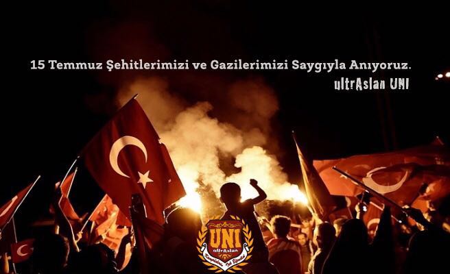 15.07.2016'da İnsan ve Asker kılığına girmiş HAİNLERİN halkın iradesine darbe vurma çabasının yerle bir edildiği günün 2. yıldönümündeyiz. 

Gazilerimize şükranlarımızı sunuyor,  aziz şehitlerimizi saygı ve rahmetle anıyoruz. #Unutmayacağız