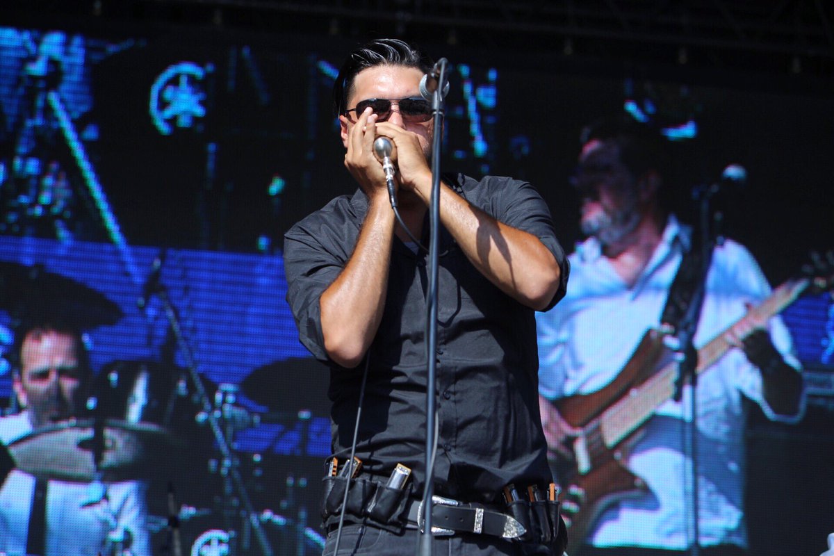 ottawabluesfest's tweet photo. We’re loving Lyle Odjick’s harmonica holster (the music is pretty awesome too 🎸🎶). Come check out @lyleodjick &amp; The Northern Steam on Blacksheep Stage now. #RBCBluesfest2018 https://t.co/KmXnzdUakD