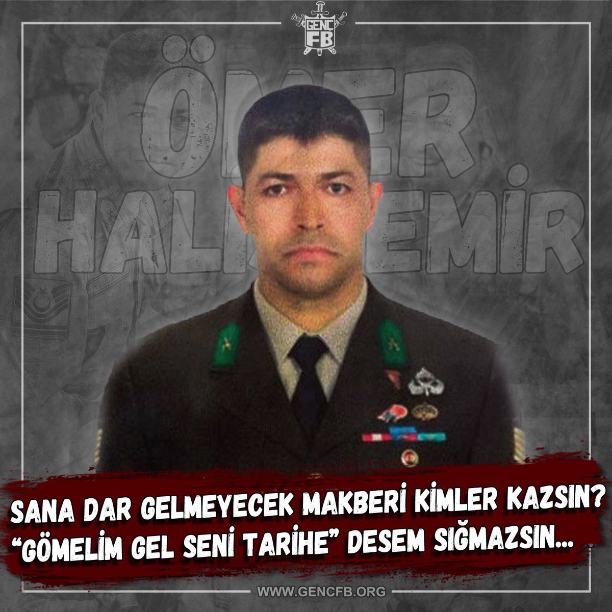 Sana dar gelmeyecek makberi kimler kazsın? "Gömelim gel seni tarihe" desem sığmazsın! #ÖmerHalisdemir