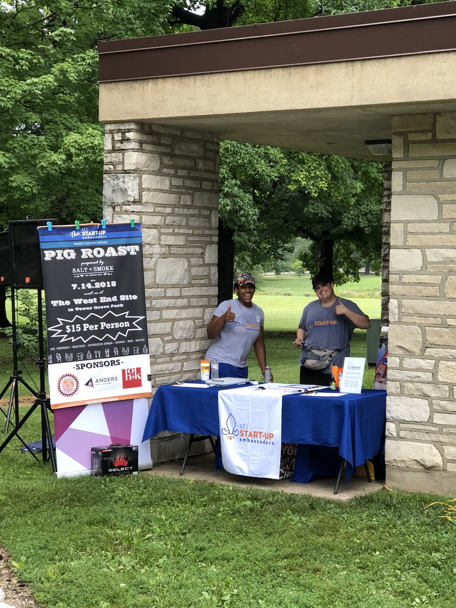 We are having fun <a href="/TowerGrovePark/">Tower Grove Park</a> w/ #STL #Startup #Ambassadors!