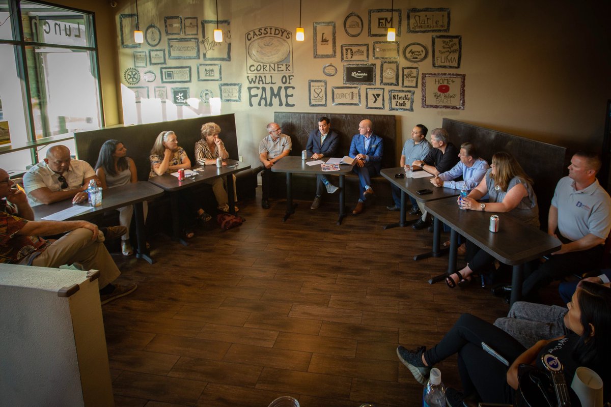 RendonAnthony's tweet photo. It’s always productive when we open up the lines of dialogue with our business owners. 

Meetings like yesterday’s “Bagels and Business” event with Lakewood small business owners is an important piece of that dialogue. 

Thanks to the fantastic @Cassidys_Corner Cafe for hosting! https://t.co/g7vN4KJJGY