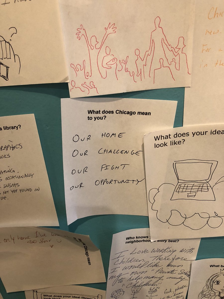 fromthecenter's tweet photo. What does your ideal library look like? @TheChibrary visitors decorate their ideas💡 #chicago #readwritelibrary #getarchived https://t.co/27ZoH8iuqf