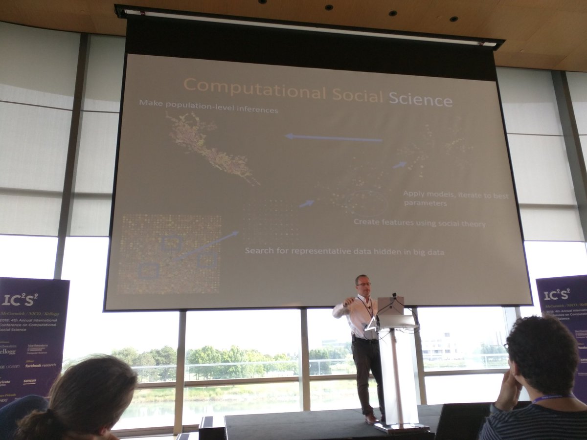 computermacgyve's tweet image. With emergent factors, we have to understand social processes. @davidlazer discuss challenges of social and computational sciences arguing for a new fusion of the two #IC2S2 #socialdatascience