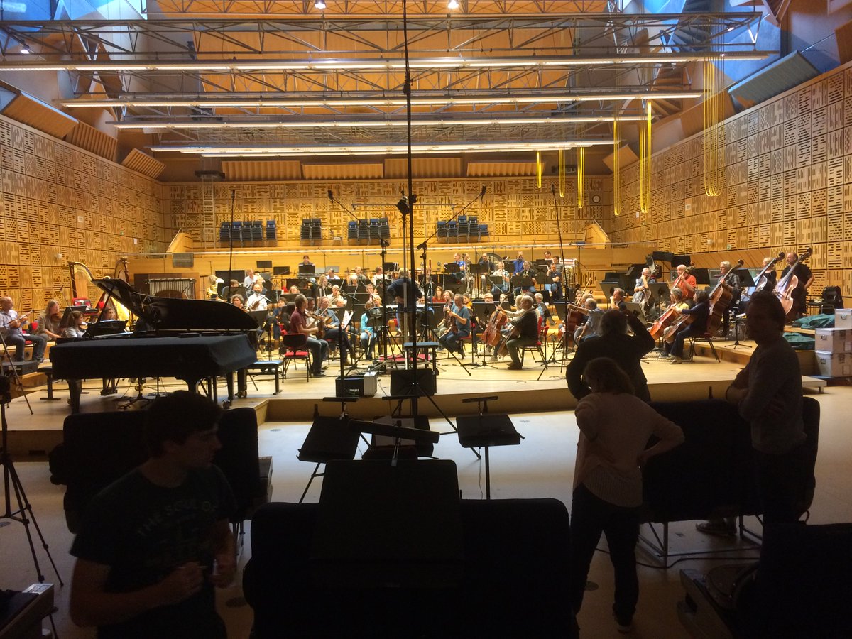 MovieConductor's tweet photo. Music recording with 'Radio philharmonic orchestra'. Visit of conductor Stef Collignon. https://t.co/xDlPenJzHf