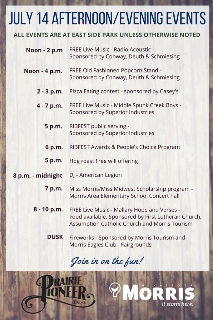DividedSkyEnt's tweet photo. Head over to Eastside Park in #MorrisMN TONIGHT for a special free concert with @mallaryhope and @Verses_band! @Morris_Tourism #PrairiePioneerDays18 #MallaryHope #Verses https://t.co/KdcEX6s5pD