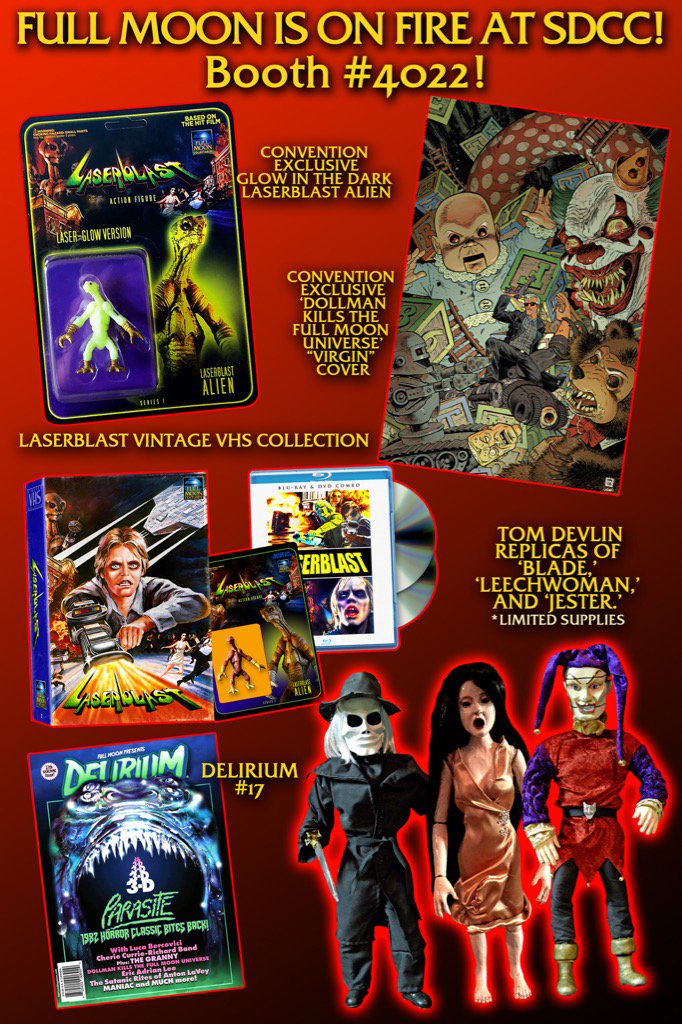 RealCharlesBand's tweet photo. Come by and visit! @fullmoonhorror @DeliriuMagazine @GBrown0816 @ScreamingSoup1 @GingerweedMan https://t.co/psamAvAQ2x