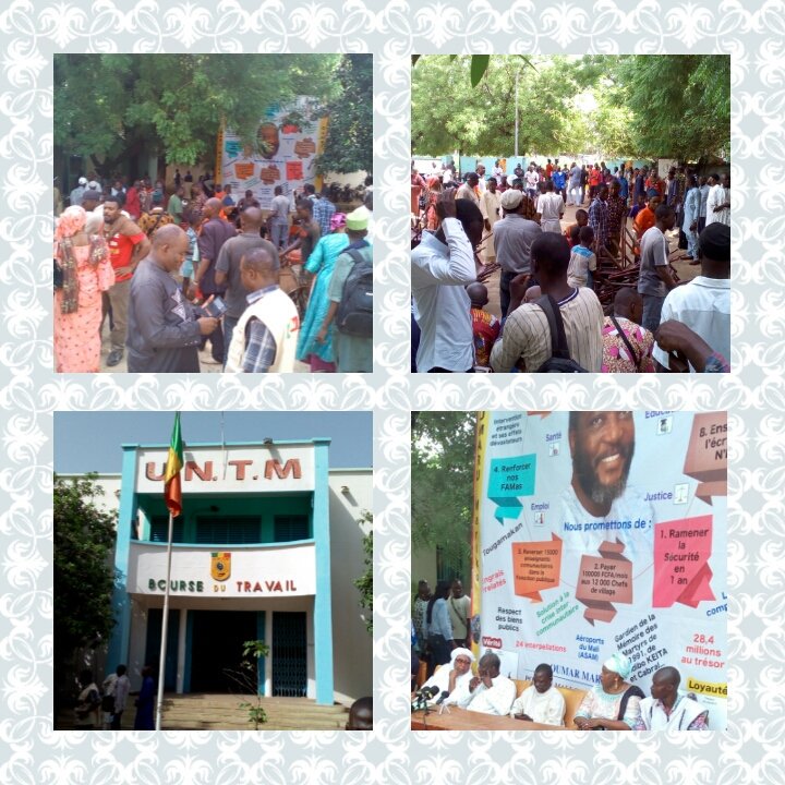 OfficielParti's tweet photo. Le meeting du Candidat du Parti SADI, le Dr Oumar Mariko à la bourse du travail... 
#2018Kalata
#JeVoteOumarMariko_PourUnMali_Indépendant
#SADI_Solidarité_Démocratie_Indépendance https://t.co/TXTlHWNTz7