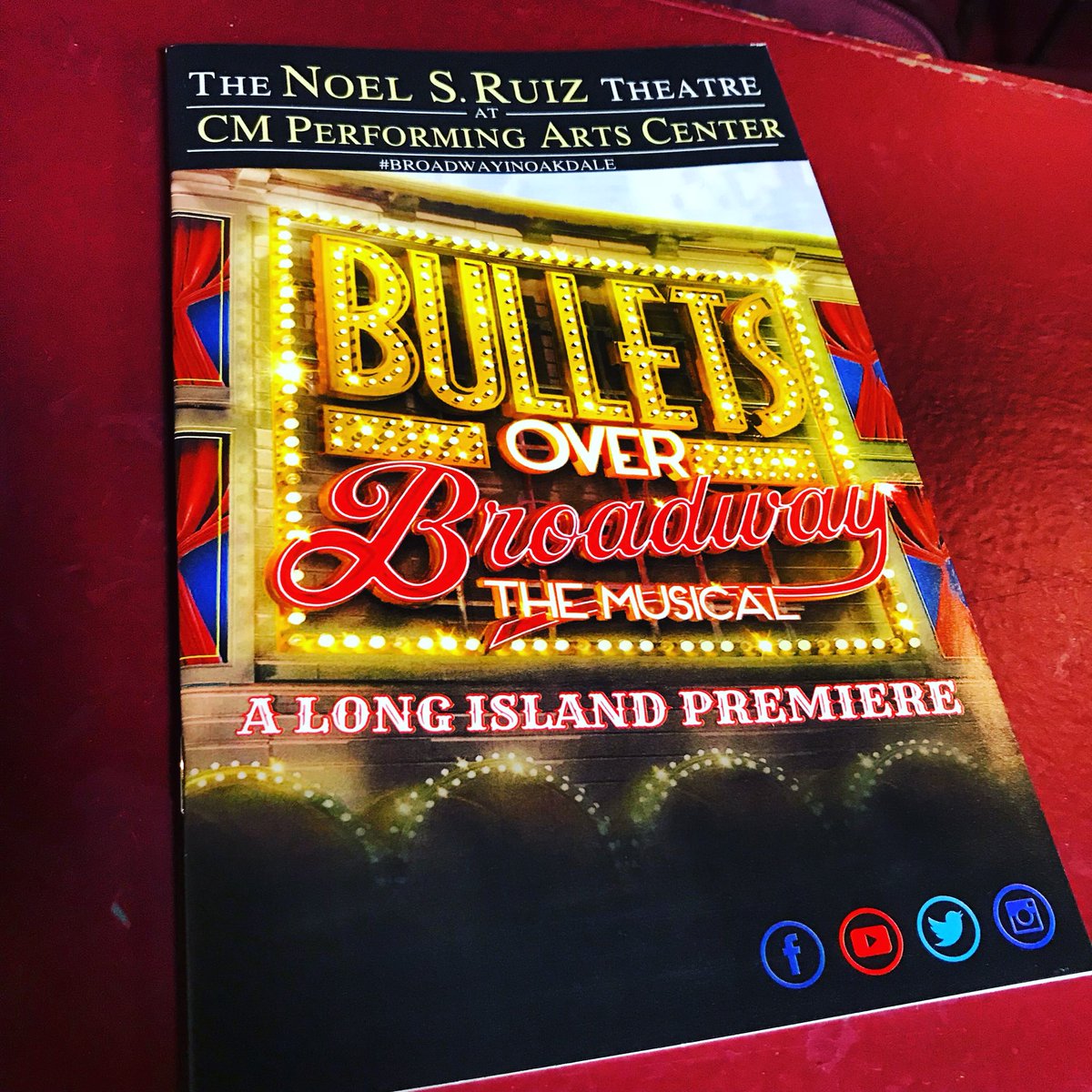 cmpac's tweet photo. Just under two hours until the #LongIslandPremiere of #BulletsOverBroadway at the #NoelSRuizTheatre!
#CMPerformingArts #BroadwayInOakdale #DiscoverLongIsland #IslandStrong #ILoveNY #LIPulse #LongIsland https://t.co/4XKXocXwqp