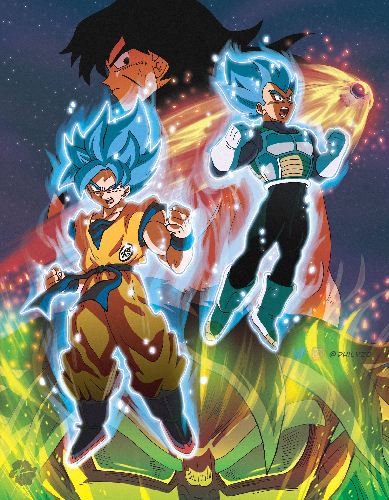 Phil Vazquez on Twitter: "Dragonball Super: Broly. Recreated the movie poster. The poster itself ...