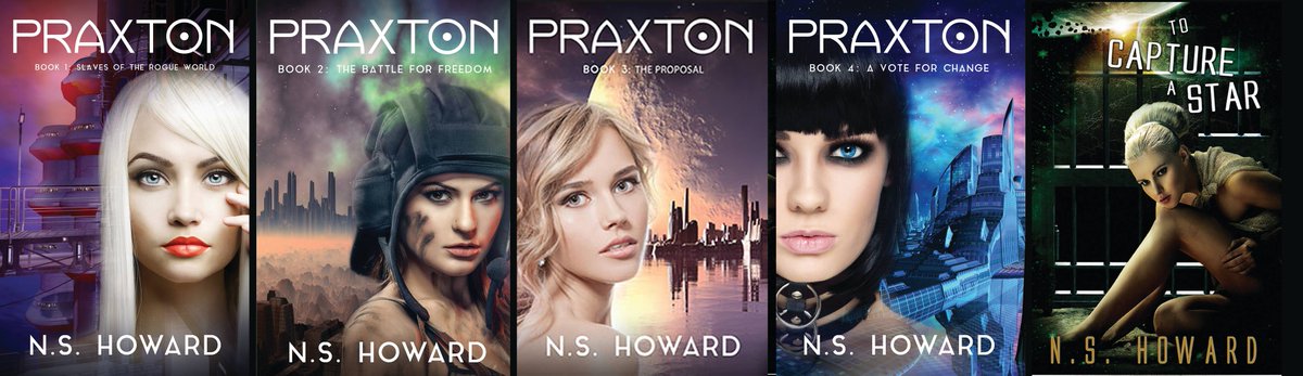 NickHow13764609's tweet photo. These are the current books in my Praxton universe series. Praxton is a future world where collared women must obey their male guardians. A battle looms as the Alliance worlds attempt to free them, but freedom isn't for everyone. Available on Amazon: https://t.co/VeYjpMBbEO https://t.co/287dnvCWI5