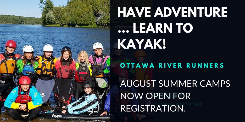 ORRwhitewater's tweet photo. Looking for a great August summer camp option in #Ottawa? Youth can learn to #kayak in the ❤️ of the city at the Pumphouse. See website link in our bio. #OttCity #OttawaCentre #LeBretonFlats

Pls retweet: @cmckenney @JimWatsonOttawa @JoelHardenONDP @CMcKennaOttawa @cathmckenna https://t.co/Hm7jvHgGpS