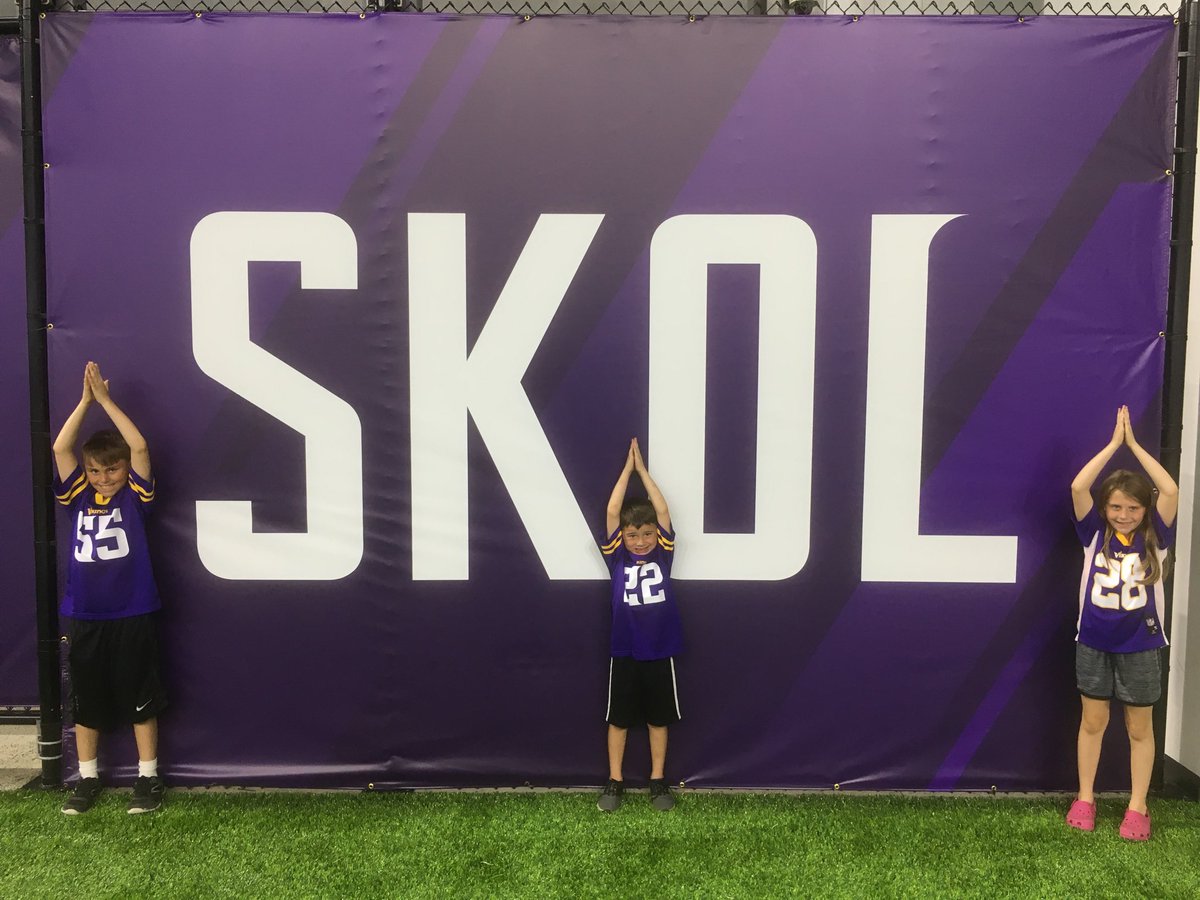 Checking out the new ‘Diggs’ in Eagan.  Vikings new training facility is Sa-Weet!  #Skol #Vikings #CelebrateTCOPC