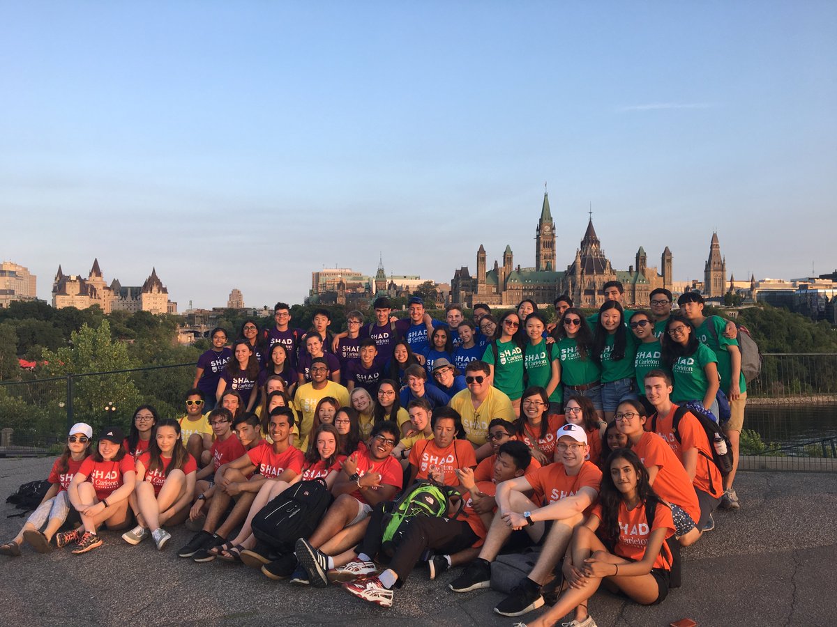 SHADCarleton's tweet photo. #SHADCarleton @SHADnetwork #SHADS still reminiscing on Ottawa Day...our SHADs definitely loved seeing the city! The month is flying by with only 2 weeks left to go! #SHAD2018 #UncommonPurpose #STEM @ottawacity @CanadianPM https://t.co/JSTnsi7b9i