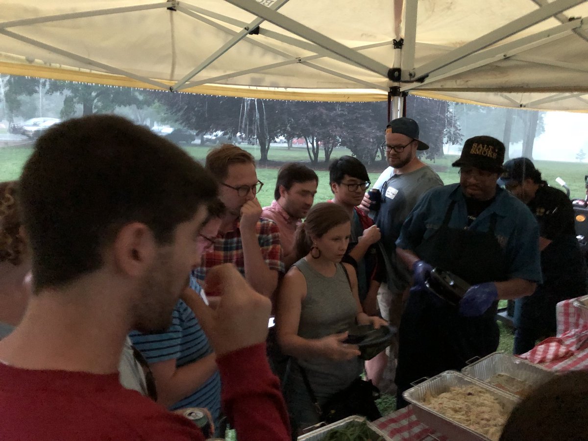 What rain???? #Startups know how to make the best of everything! #PigRoast