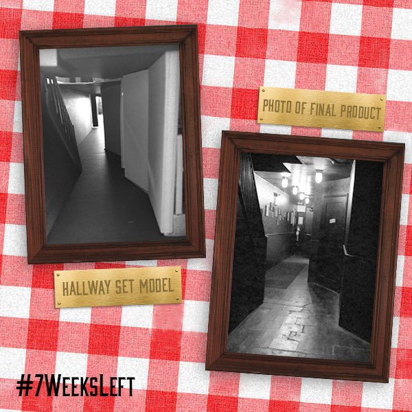 sweeneytoddnyc's tweet photo. God, theyβre good! Our designers did an incredible job completely transforming the @BarrowStTheatre from a regular theatre into a true London pie shop. #ClosingUpShop #SevenWeeksLeft https://t.co/6e7ESK2wCv