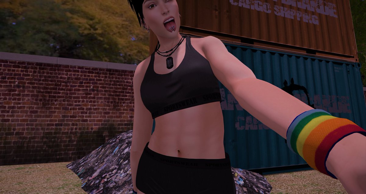 DamagedRavenSL's tweet photo. Oh shit, all this working out's showing. 

Ya girl's rocking that sixpack!

#BuffAf #GayAf https://t.co/hoWcyQxHGm