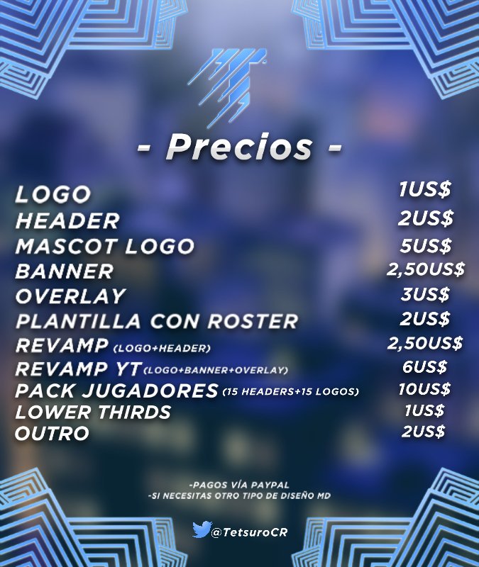 ✨ ¡COMISIONES ABIERTAS! ✨
Buenas gente eh vuelto al diseño😋, dejare los precios y mi portafolio cualquier duda o consulta MD.  

behance.net/tetsurogfx

🔄 RT se agradece